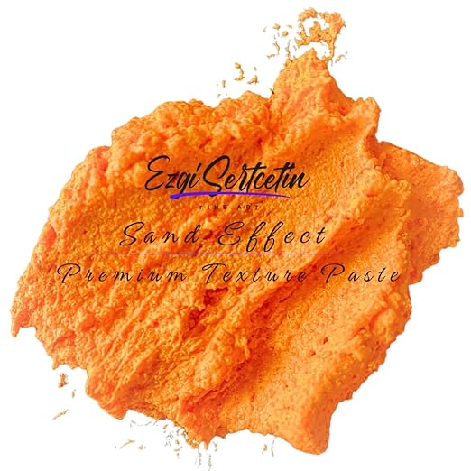Premium Sand Effect Texture Paste | 6oz by Volume | Unique Metallic Colors | by EzgiSertcetin