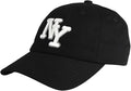 NY 3D Embroidered Cotton Dad Hat – New York Baseball Cap, Adjustable Metal Buckle Strap, Unstructured Low-Profile Style