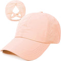 HGGE Womens Criss Cross Ponytail Baseball Cap Adjustable High Messy Bun Ponycap Quick Drying Hat