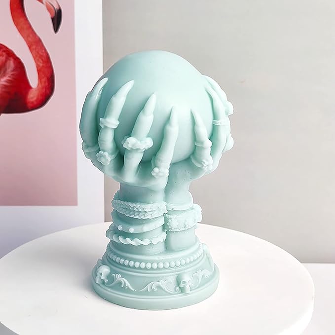 Ball & Claw Skull Rose Candle Molds - Image 4