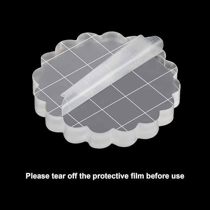 PATIKIL 1" Acrylic Stamp Block - Image 4