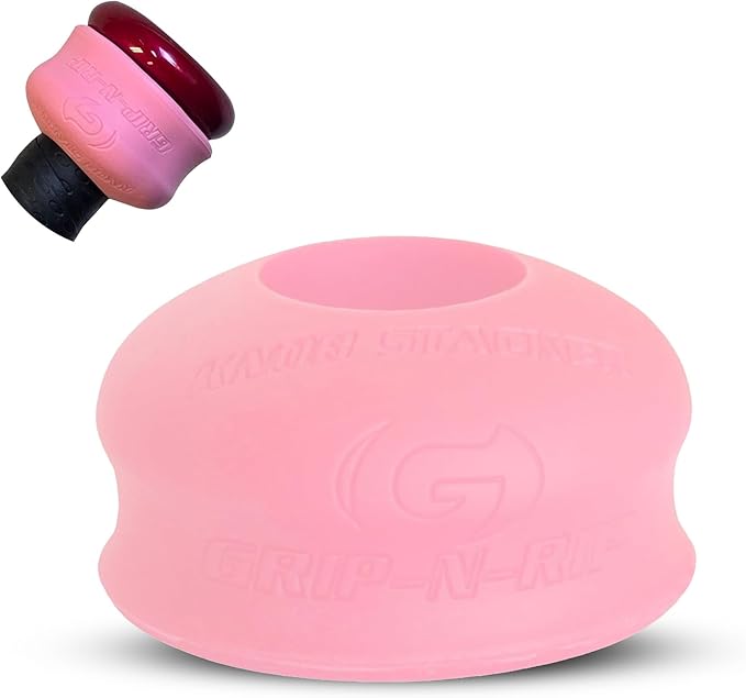 Grip-N-Rip Knob Stacker Choke-Up Ring for Baseball/Softball Bats Provides Choking Up Space & Relief from Bat Sting, Stackable for Custom Fit and Comfort