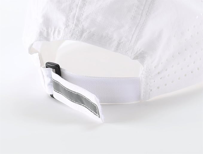 Connectyle Men's Breathable Run Hat Quick Dry Reflective Sport Cap Adjustable Lightweight Baseball Hat Unstructured Design