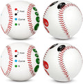 LOOEEL 4 PCS Pitch Practice,Training Baseball Pitching Grip Pitch Practice,Finger Placement Markers Baseball Training Equipment for Teenagers Beginners to Learn Multiple Baseball Grips.-Soft/Hard