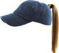 Classic Plain Ponytail Messy High Bun Headwear Adjustable Cotton Trucker Mesh Glitter Hat Baseball Cap
