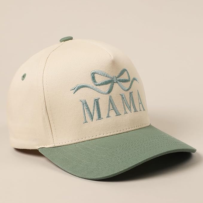 MIRMARU Two-Tone Vintage Canvas Trucker Hats for Men & Women, Adjustable Size Baseball Caps with Trendy Embroidered Design