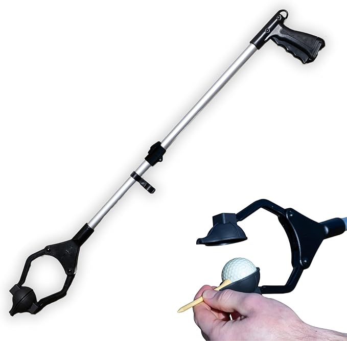 Golf Ball Teeing Aid Device For Seniors V2.0 | Golf Ball Dispenser Eliminates Bending | Motorless Golfing Dispenser Tees Up Your Golfing | Adaptive Gifts For Seniors | Foldable Tee Assistant