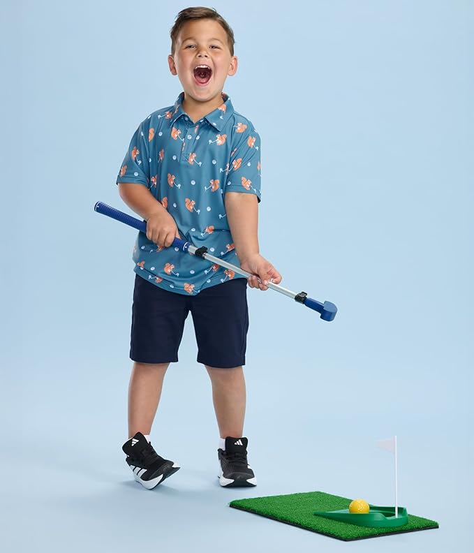 Tipsy Elves Kids and Toddlers Golf Shirts - Athletic Comfort Fit with Quick Dry Material