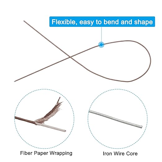 PATIKIL 18 Gauge 16" Floral Stem Wire - Image 3