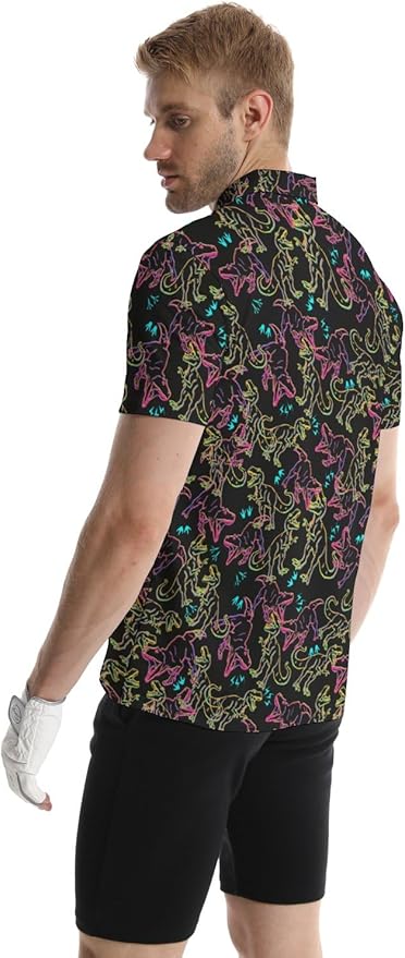 Mens Golf Shirts Golf Polo Shirts for Men Short Sleeve Polo Shirts Golf Gifts