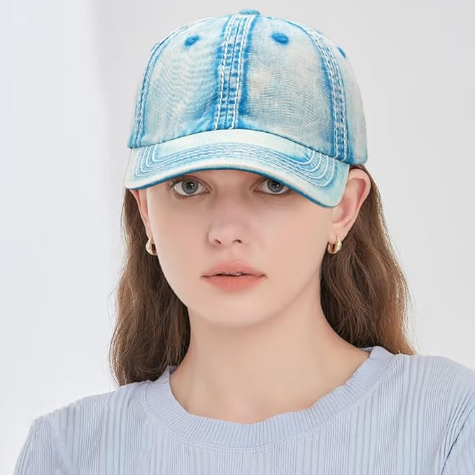 Baseball Cap Vintage Washed Hats Distressed Trucker Hat for Women Men