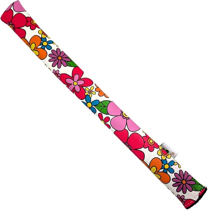 Foretra Driver Headcover Golf Club Covers Blade Mallet Putter Cover Alignment Stick Holder Hybrid Fairway Wood Head Cover Flower Pattern Novelty Golf Accessories for Most Brands