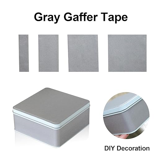 BOMEI PACK Grey Gaffer Tape, Matte Non-Reflective, 1inch x 30yds No Residue - Image 6