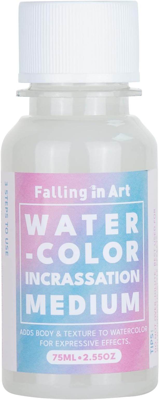 Falling in Art Professional Watercolor Texture Medium, Acid Free Thickening by FallinginArt