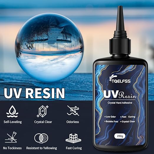500g UV Resin, Crystal Clear, Hard UV Curing epoxy Resin, Upgraded Formula - Image 3