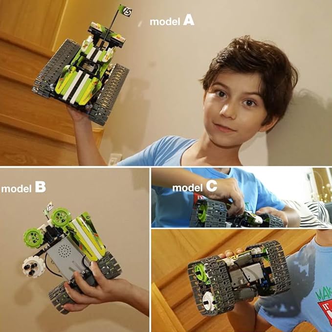 BIRANCO. Remote Control Tracked 3in1 Stunt Racer Building Kit - Image 7