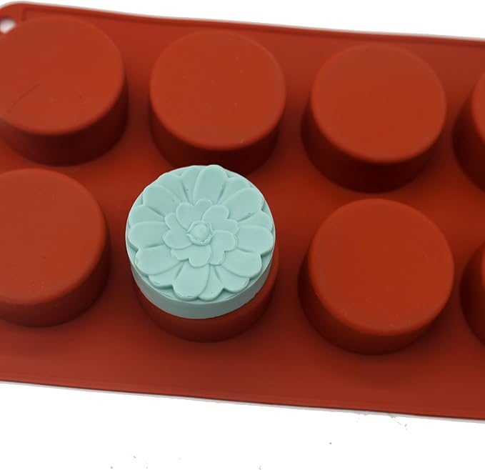X-Haibei Flower Round Circle Silicone Mold - Image 2