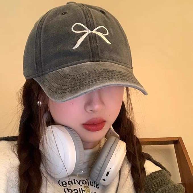 Bow-Tie Baseball Cap for Women Fashion Sun Hats for Women Trucker Hat Y2k Sun Cap Visor Cap Hiking Travel Trendy 2026