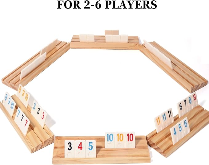 Upgraded 2-6 Players Rummy Cube Board Game Set - Image 2