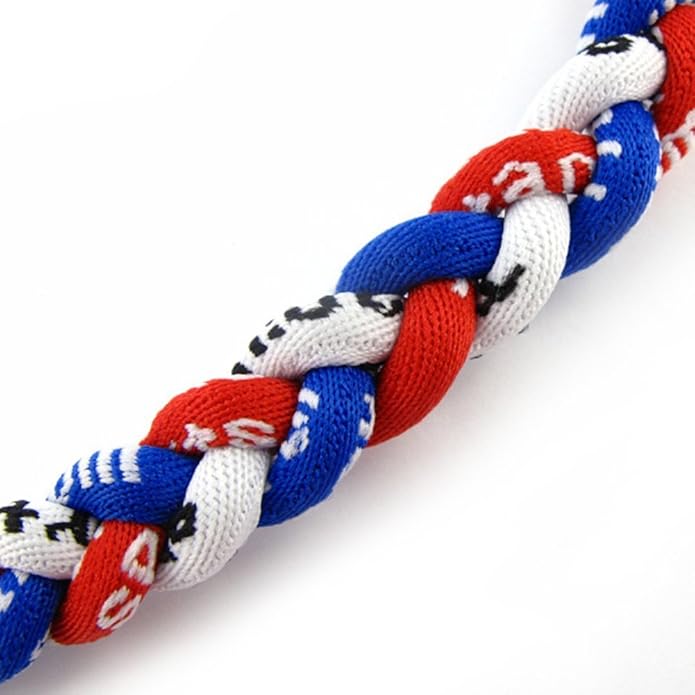 MapofBeauty 18 Inch Three Colors Fashion Three Braided Rope Tornado Necklace