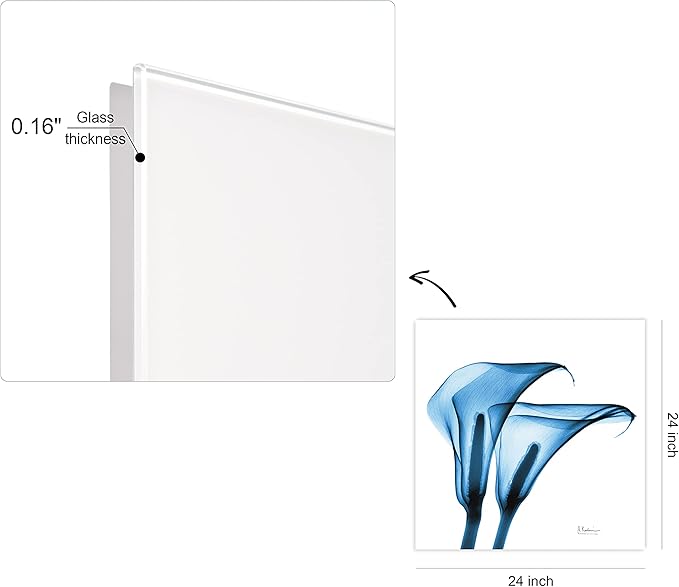 Empire Art Direct Frameless Free Floating Tempered Glass Panel Graphic Wall Art - Image 10