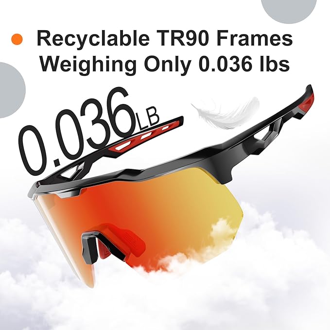 HAAYOT Polarized Sports Sunglasses for Men Women Youth Baseball Cycling Running Softball Biking Glasses 5 Lenses