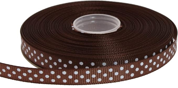 Polka Dot Grosgrain Ribbon 25 Yard Each Roll 100% Polyester by Unknown