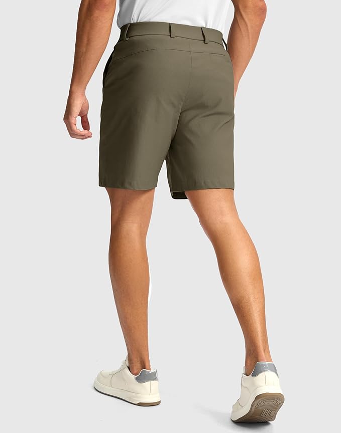 G Gradual Men's Golf Dress Shorts 5"/ 7"/ 9" Stretch Casual Work Flat Front Shorts for Men with 3 Pockets Quick Dry