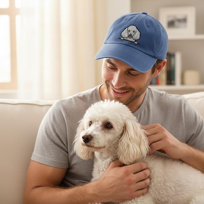Pet Dog Lover Gifts,Embroidered Dog Baseball Hats for Men Women Dad Mom