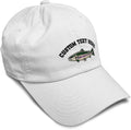 Custom Soft Baseball Hat Embroidered Dad Hat Fish Rainbow Trout Men & Ladies Baseball Cap Cotton