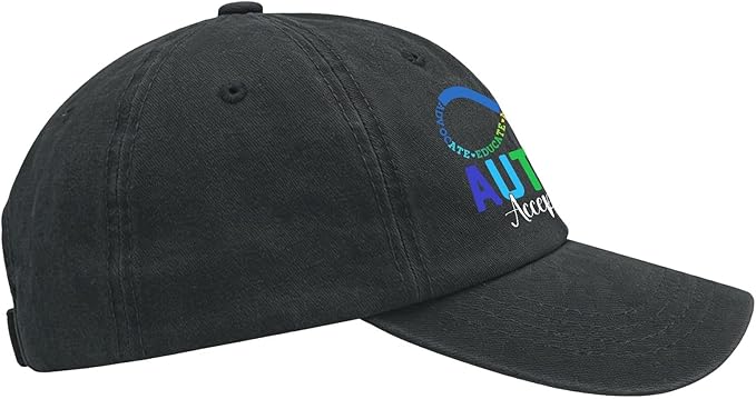 I'm a Pround Autism Uncle Baseball Cap for Mens Fashion Washed Distressed Baseball Caps