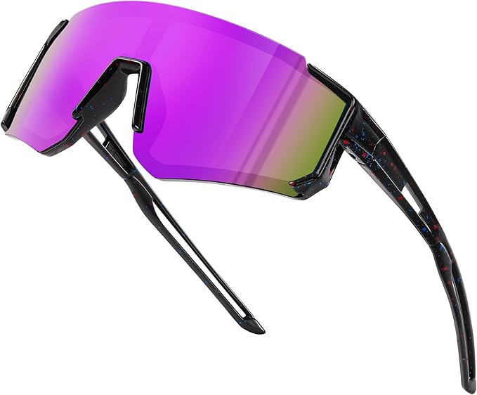 Fanshen Kids Baseball Sunglasses for Boys Girls Ages 3-12, Sports Polarized Youth Baseball Softball Sunglasses UV Protection