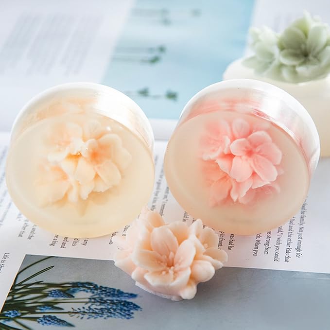 Plum Bossom Flower Silicone Soap Mold Candle Mold Fondant Chocolate Candy Cake - Image 6