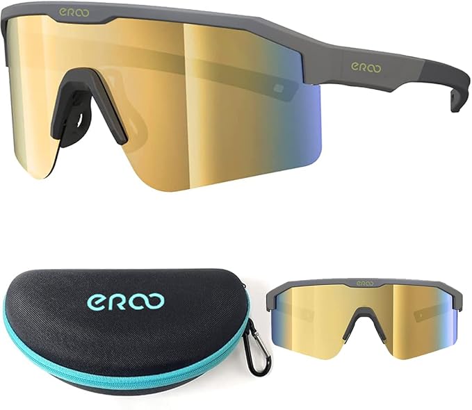 Eazyrun Kids Polarized Sports Sunglasses for Age 8-12 Youth Baseball Softball Cycling Glasses UV Protection for Boy Girl