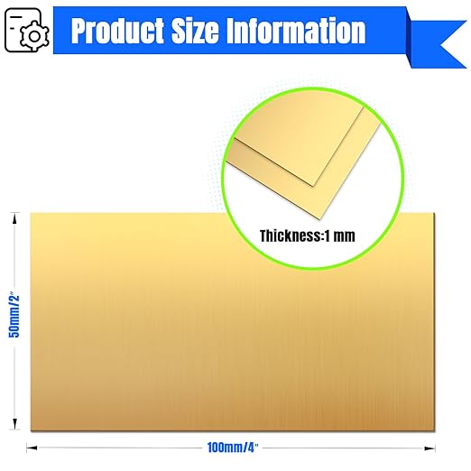 Brass Sheet, 99.9% Pure Brass Plates - Image 2