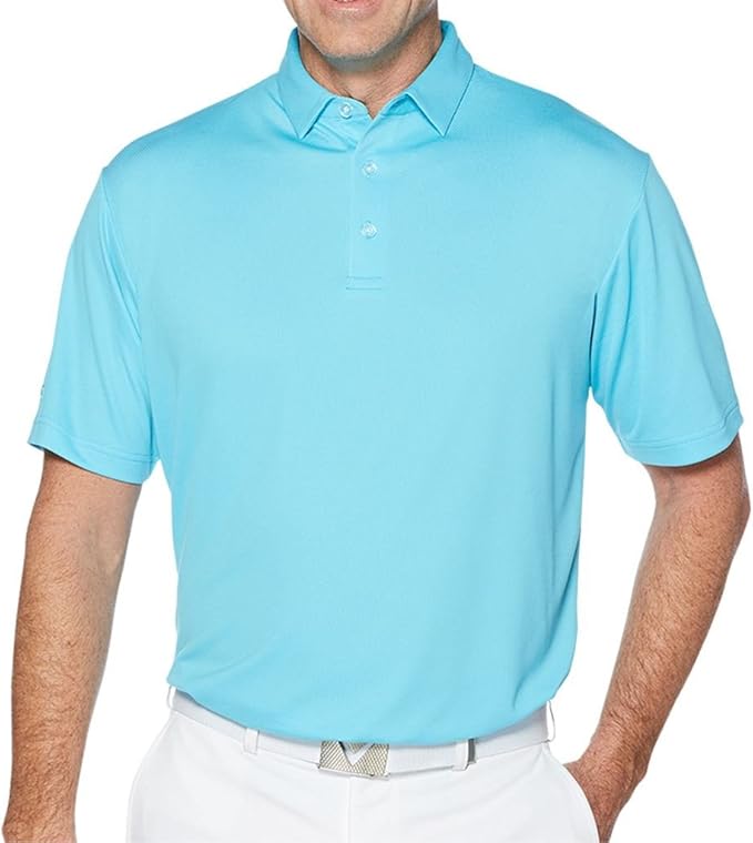 Callaway Men's Basics Short Sleeve Birdseye Polo Shirt