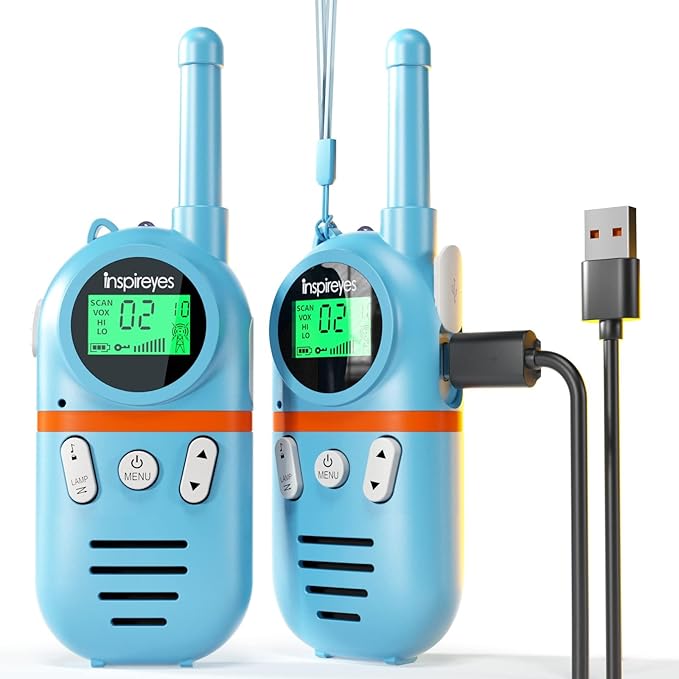Walkie Talkies for Kids Rechargeable, Toys for Boys and Girls Ages 3-12 by Inspireyes