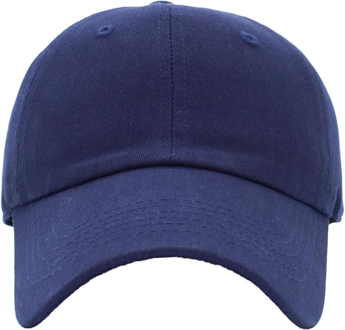 KBETHOS Classic Unisex Cotton Adjustable Low Crown Baseball Cap – Plain Dad Hat