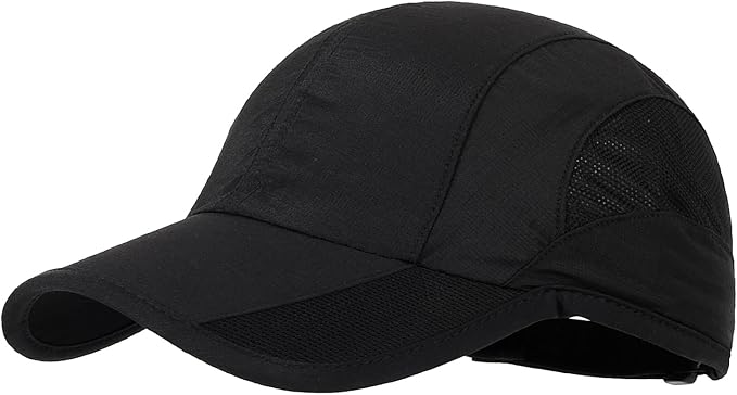 HH HOFNEN Quick Dry Baseball Cap Unstructured Running Cap Water-Resistant UPF 50+ Mesh Golf Sun Hats for Men Women