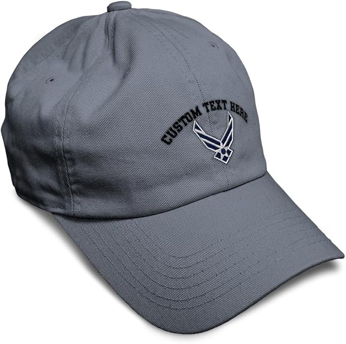 Speedy Pros Soft Baseball Hat Embroidered Dad Hat Air Force Emblem Embroidery Men & Ladies Baseball Cap Cotton