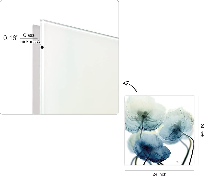 Empire Art Direct Frameless Free Floating Tempered Glass Panel Graphic Wall Art - Image 9