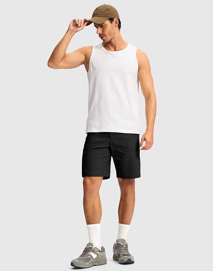 G Gradual Men's Golf Dress Shorts 5"/ 7"/ 9" Stretch Casual Work Flat Front Shorts for Men with 3 Pockets Quick Dry