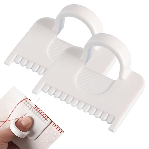 2 PCS Square 3mm Edge Lock Seam Guide, Mini Sewing Finger Ruler by Unknown