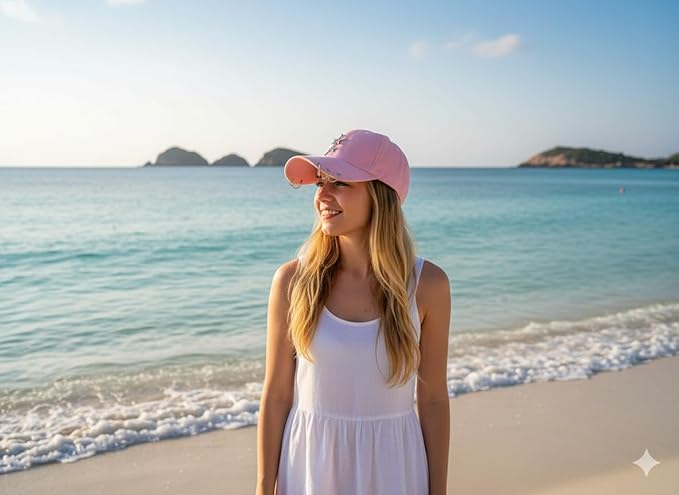 K-pop Metallic Fitted Cap with Ring Chain, Unique Design, Star Embellishment