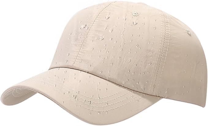 Malaxlx Waterproof Baseball Cap for Men Women Breathable UPF50+ Sport Outdoor Caps Quick Dry Adjustable Rain Hat