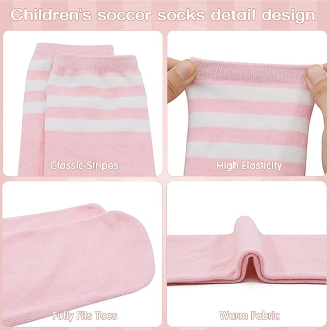 American Trends Kids Toddler Soccer Socks Youth Baseball Softball Football Socks Knee High Accessories for Girls