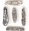 Mehndi Print Blocks Stylish Border Pattern Wooden Stamps by Hashcart