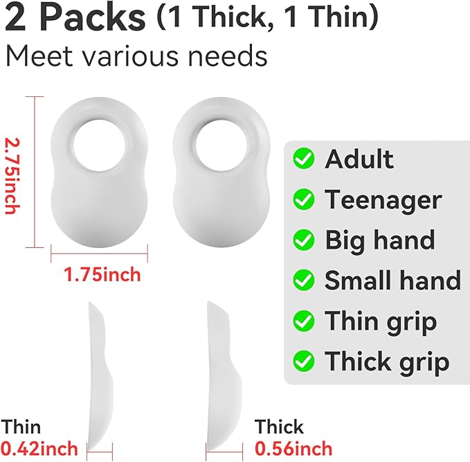 2 Pack Baseball Thumb Guard for Pro Batters, Hitter Swing Training Aid, Thumb Guard Baseball & Softball Baseball Batting Grip Baseball Accessories Baseball Training Equipment Reduce Bat Sting