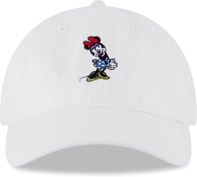 Disney Women's Baseball Cap, Minnie Mouse Adjustable Hat for Adult