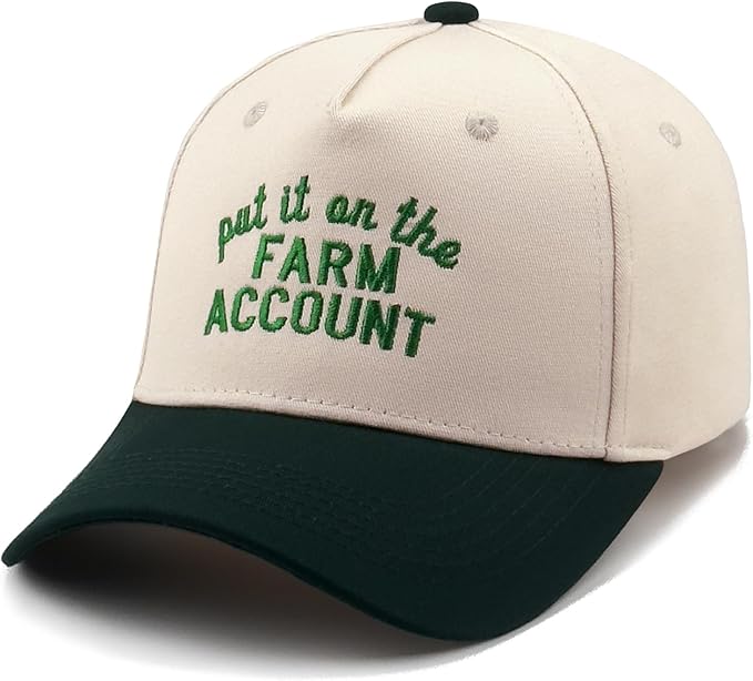 Funny Embroidered Trucker Hat, Vintage Two-Tone Cotton Baseball Cap for Men Women, Adjustable Dad Hat Gift Idea